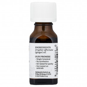 Aura Cacia, Чистое эфирное масло, имбирь, 15 мл (0,5 жидк. унц.) в Москве - eco-herb.ru | фото