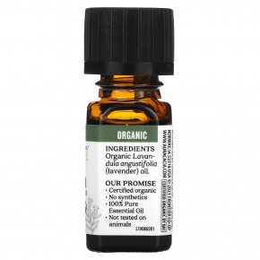 Aura Cacia, Чистое эфирное масло, органическая французская лаванда 7,4 мл (0,25 жидкой унции) в Москве - eco-herb.ru | фото