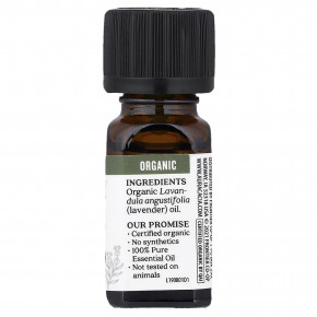 Aura Cacia, Чистое эфирное масло, органическая лаванда, 7,4 мл (0,25 жидк. унц.) в Москве - eco-herb.ru | фото