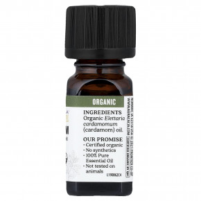 Aura Cacia, Чистое эфирное масло, органический кардамон, 7,4 мл (0,25 жидк. унц.) в Москве - eco-herb.ru | фото