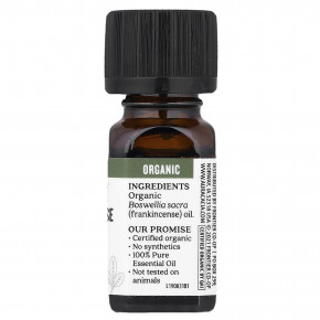 Aura Cacia, чистое эфирное масло, органический ладан, 7,4 мл (0,25 жидк. унции) в Москве - eco-herb.ru | фото