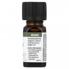 Aura Cacia, чистое эфирное масло, органический мускатный шалфей, 7,4 мл (0,25 жидк. унции) в Москве - eco-herb.ru | фото