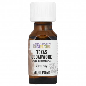 Aura Cacia, чистое эфирное масло, техасский кедр, 15 мл (0,5 жидк. унции) - подробнее Aura Cacia, чистое эфирное масло, техасский кедр, 15 мл (0,5 жидк. унции) - описание