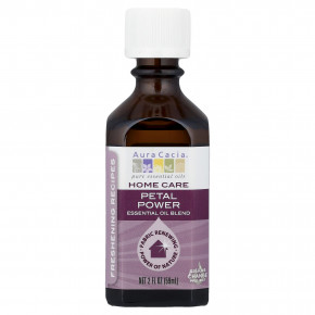 Aura Cacia, Home Care, смесь эфирных масел, Petal Power, 59 мл (2 жидк. унц.) - описание | фото