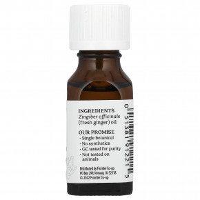 Aura Cacia, На 100% чистое эфирное масло, свежий имбирь, 0,5 жидк. унции (15 мл) в Москве - eco-herb.ru | фото