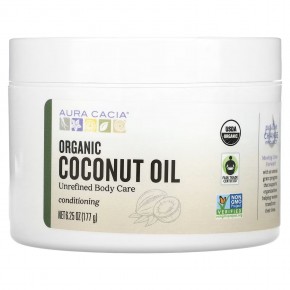 Aura Cacia, Organic Coconut Oil, 6.25 oz (177 g) в Москве - eco-herb.ru | фото