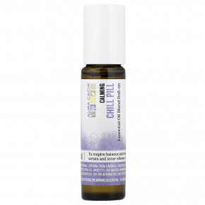 Aura Cacia, смесь эфирных масел, расслабляющее действие, с шариковым аппликатором, успокаивающий эффект, 9,2 мл (3,1 жидк. унции) - описание