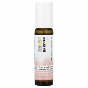 Aura Cacia, смесь эфирных масел, шариковый для смягчения кожи, роза, 9,2 мл (0,31 жидк. унции) - описание