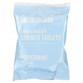 Aura Cacia, Таблетки для душа для ароматерапии, восстанавливающая перечная мята, 3 таблетки по 1 унции (Товар снят с продажи) в Москве - eco-herb.ru | фото