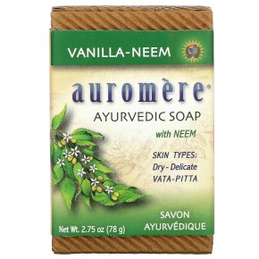 Auromere, Ayurvedic Bar Soap with Neem, Vanilla-Neem, 2.75 oz (78 g) в Москве - eco-herb.ru | фото