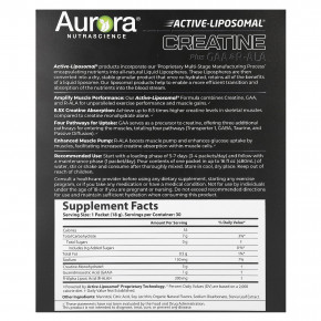 Aurora Nutrascience, Active Liposomal®, креатин с ГАК и R-ALA, 30 пакетиков по 18 г (0,63 унции) в Москве - eco-herb.ru | фото