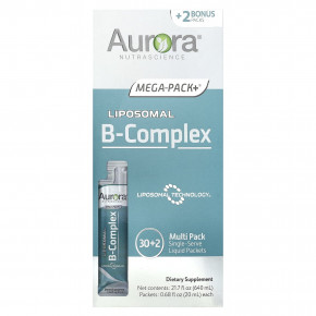 Aurora Nutrascience, Liposomal B Complex, 32 пакетика по 20 мл (0,68 жидк. Унции) в Москве - eco-herb.ru | изображение Aurora Nutrascience, Liposomal B Complex, 32 пакетика по 20 мл (0,68 жидк. Унции) в Москве - eco-herb.ru | фото