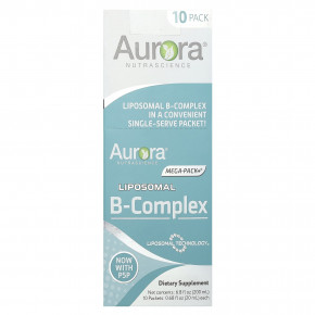 Aurora Nutrascience, Липосомальный комплекс витаминов группы B, 10 пакетиков по 20 мл (0,68 жидк. Унции) - подробнее Aurora Nutrascience, Липосомальный комплекс витаминов группы B, 10 пакетиков по 20 мл (0,68 жидк. Унции) - описание