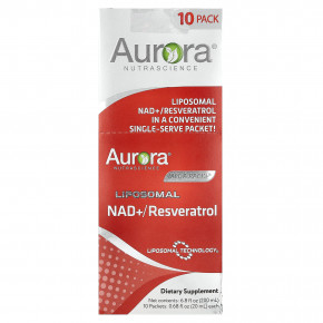 Aurora Nutrascience, Mega-Pack + ®, липосомальный НАД + / ресвератрол, 10 пакетиков по 20 мл (0,68 жидк. Унции) в Москве - eco-herb.ru | изображение Aurora Nutrascience, Mega-Pack + ®, липосомальный НАД + / ресвератрол, 10 пакетиков по 20 мл (0,68 жидк. Унции) в Москве - eco-herb.ru | фото