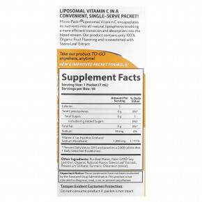 Aurora Nutrascience, Micro-Pack+®, липосомальный витамин C, 10 пакетиков по 7 мл (0,24 жидк. унции) в Москве - eco-herb.ru | фото