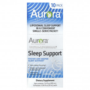 Aurora Nutrascience, Ultra-Liposomal® Sleep Support, 10 пакетиков по 10 мл (0,34 жидк. Унции) в Москве - eco-herb.ru | фото