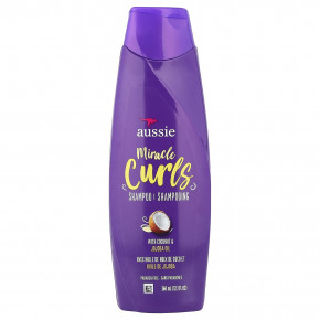 Aussie, Miracle Curls, шампунь с маслами кокоса и жожоба, 360 мл (12,1 жидк. унции) - описание | фото
