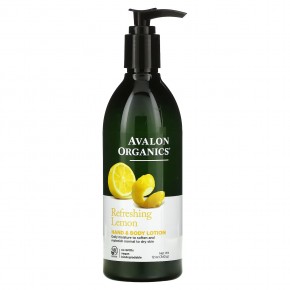 Avalon Organics, Лосьон для рук и тела, освежающий лимон, 340 г (12 унций) - описание