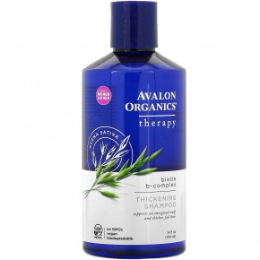 Avalon Organics, шампунь для густоты волос, с B-комплексом и биотином, 414 мл (14 жидк. унций) в Москве - eco-herb.ru | фото