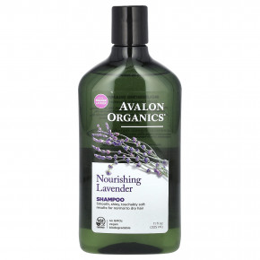 Avalon Organics, шампунь для нормальных и сухих волос, питательная лаванда, 325 мл (11 жидк. унций) - описание | фото