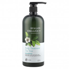 Avalon Organics, шампунь для ухода за кожей головы, с чайным деревом, 946 мл (32 жидк. унции) - описание | фото