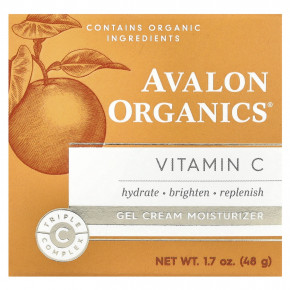 Avalon Organics, Витамин C, увлажняющий гель-крем, 48 г (1,7 унции) в Москве - eco-herb.ru | фото