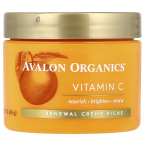 Avalon Organics, восстанавливающий крем с витамином С, 48 г (1,7 унции) - описание | фото