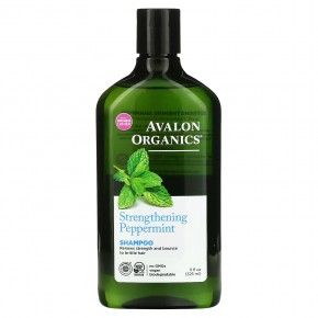Avalon Organics, укрепляющий шампунь с перечной мятой, 325 мл (11 жидк. унций) в Москве - eco-herb.ru | фото