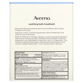 Aveeno, Active Naturals, успокаивающее средство для ванны, без запаха, 8 пакетиков для ванны одноразового применения, 42 г (1,5 унции) каждый. в Москве - eco-herb.ru | фото