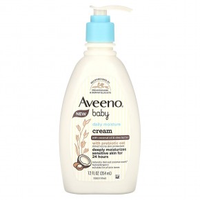 Aveeno, Baby, Daily Moisture Cream, With Coconut Oil & Shea Butter, 12 fl oz (354 ml) в Москве - eco-herb.ru | фото