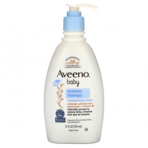 Aveeno, Baby, Eczema Therapy Moisturizing Cream, Fragrance Free, 12 fl oz (354 ml) в Москве - eco-herb.ru | фото