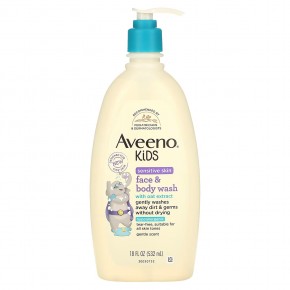 Aveeno, Гель для душа для детей с экстрактом овса, 532 мл (18 жидк. Унций) в Москве - eco-herb.ru | фото