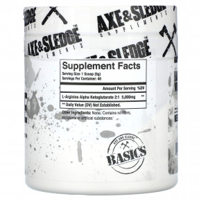 Axe & Sledge Supplements, Basics, аргинин, без добавок, 200 г (7,05 унции) в Москве - eco-herb.ru | фото