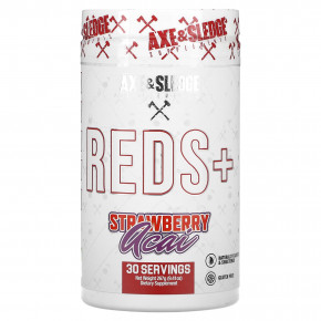 Axe & Sledge Supplements, Reds+, клубника и асаи, 267 г (9,41 унции) в Москве - eco-herb.ru | фото