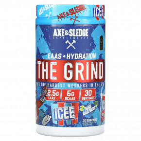 Axe & Sledge Supplements, The Grind, EAAS + Hydration, ледяная голубая малина, 480 г (16,93 унции) в Москве - eco-herb.ru | фото