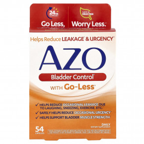 AZO, Bladder Control®, Go-Less®, 54 капсулы - описание