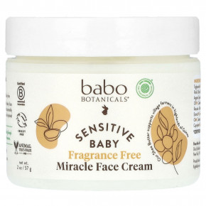 Babo Botanicals, крем для лица для чувствительной кожи Baby Miracle, без отдушки, 57 г (2 унции) в Москве - eco-herb.ru | фото