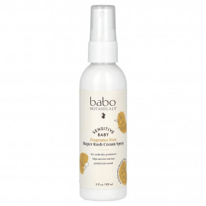 Babo Botanicals, Sensitive Baby, крем-спрей от подгузников, без отдушек, 89 мл (3 жидк. унц.) - описание | фото