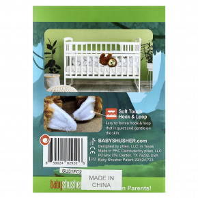 Baby Shusher, Shusher Sloth, Звуковой модуль из мягкой игрушки, 1 штука в Москве - eco-herb.ru | фото
