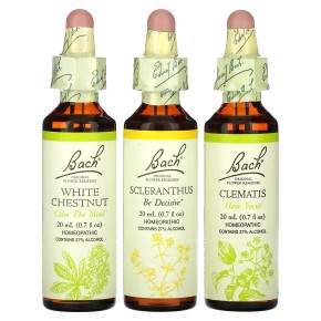 Bach, Clarity of Mind Focus Kit, 3 пипетки по 20 мл (0,7 жидк. унц.) в Москве - eco-herb.ru | фото