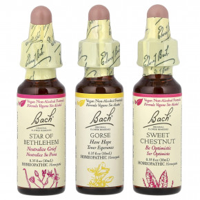 Bach, Original Flower Remedies, Comfort Kit, Hope & Joy, 3 пипетки, 10 мл (0,35 жидк. унц.) - подробнее Bach, Original Flower Remedies, Comfort Kit, Hope & Joy, 3 пипетки, 10 мл (0,35 жидк. унц.) - описание
