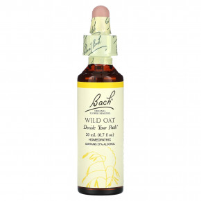 Bach, Original Flower Remedies, дикий овес, 20 мл (0,7 жидк. унц.) в Москве - eco-herb.ru | фото