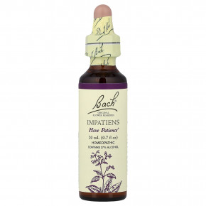 Bach, Original Flower Remedies, Impatiens, 20 мл (0,7 жидк. унц.) - подробнее Bach, Original Flower Remedies, Impatiens, 20 мл (0,7 жидк. унц.) - описание