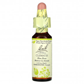 Bach, Original Flower Remedies, клематис, 10 мл (0,35 жидк. унции) в Москве - eco-herb.ru | фото