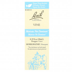 Bach, Original Flower Remedies, лоза, 10 мл (0,35 жидк. унции) - описание
