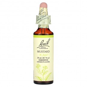 Bach, Original Flower Remedies, Mustard, 0.7 fl oz (20 ml) в Москве - eco-herb.ru | фото