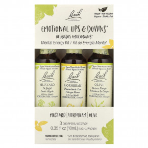 Bach, Original Flower Remedies, набор для поддержания психической энергии, эмоциональные взлеты и падения, 3 пипетки, по 10 мл (0,35 жидк. унц.) в Москве - eco-herb.ru | изображение Bach, Original Flower Remedies, набор для поддержания психической энергии, эмоциональные взлеты и падения, 3 пипетки, по 10 мл (0,35 жидк. унц.) в Москве - eco-herb.ru | фото