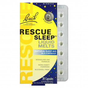 Bach, Rescue Sleep® Liquid Melts, 28 капсул - описание | фото