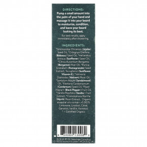 Badger, масло для бороды, ваниль и бергамот, 29,6 мл (1 жидк. унция) в Москве - eco-herb.ru | фото