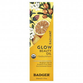 Badger, масло для сияния кожи с облепихой, 29,6 мл (1 жидк. унция) в Москве - eco-herb.ru | фото